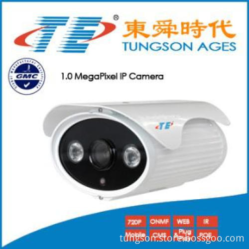 HD Onvif H.264 1.0 MegapixeI IP Camera 2 LED 40M POE CCTV Camera